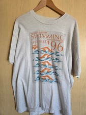 1996 World Masters Swimming Championship XL T Shirt Shows Names of Competitors.