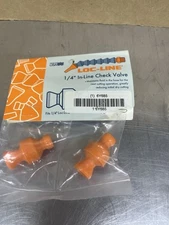 Loc-Line 1/4” In Line Check Valve 2 Pack New Made In USA