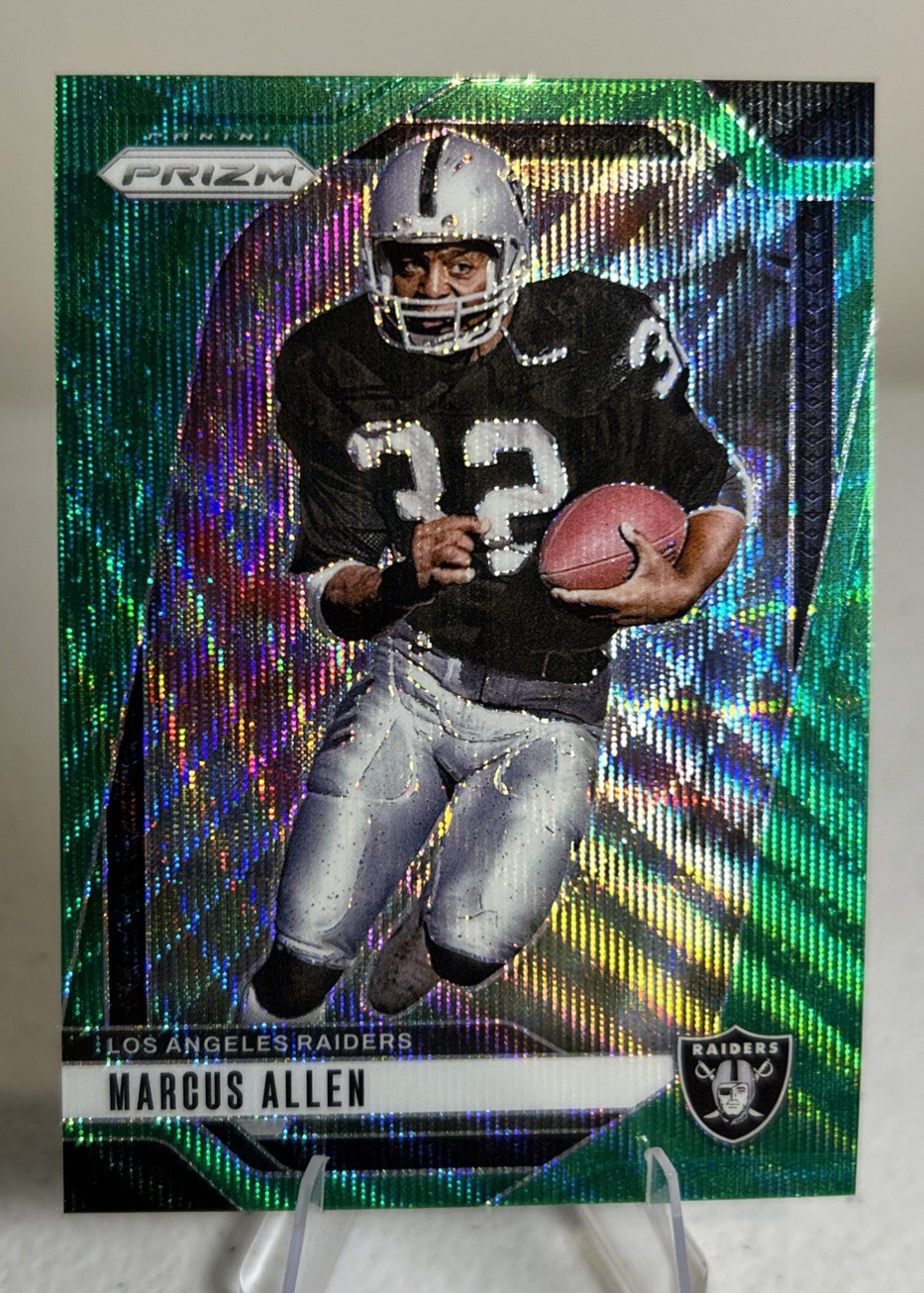 2024 Panini Prizm - Marcus Allen #155 Green Wave Prizm Refractor HOF