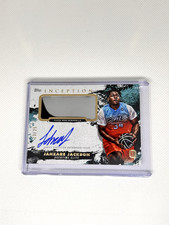 Topps Inception Jahzare Jackson Autograph Numbered 13/25 Worn Jersey Relic Card