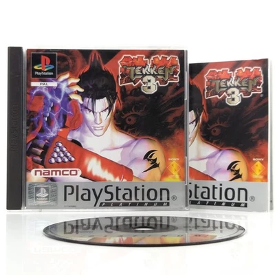 Sony Playstation 1: Tekken 3 - PS1 PSX Platinum OVP (PAL EUR) - Bild 1 von 4