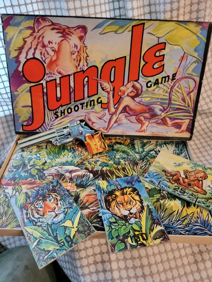 Vtg 1942 Corey Game Co Jungle Shooting Game RARE! Boston MASS - Image 2 of 4