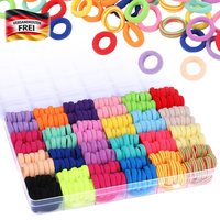 Mini Haargummis FüR Kinder 360 StüCk Bunt Nahtlos Elastisch FüR Feines Haar