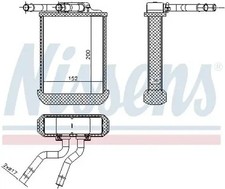 Heizung Kühlrippen gelötet 72045 NISSENS für MERCEDES-BENZ M-KLASSE