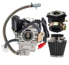 GY6(150cc) Carburetor for 150cc 125cc 152QMJ 157QMJ 4 Stroke Engines Electric