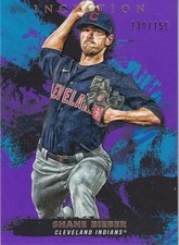 2021 Topps Inception Cleveland Indians Shane Bieber Base Purple 130/150