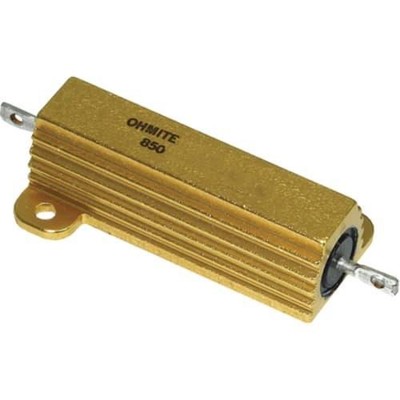 1PC OHMITE 850F100KE Resistor, Wirewound, Res 100 Kilohms, Pwr-Rtg 50 W, To
