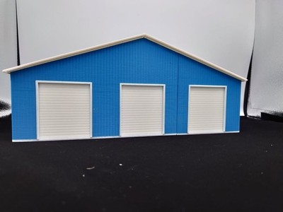 1:64 3-Bay Semi Repair Custom Shop Auto Repair Morton Building Machine Shed