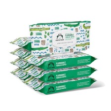 336 Count Plant-Based Toddler Wipes   Flushable  Ultra-Soft for Sensitive Skin