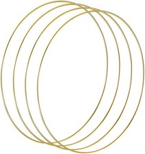 12" Metal Floral Hoops - 4 Pack for Wreaths, Dream Catchers, DIY Crafts