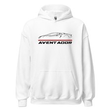 Premium Hoodie For Lamborghini Aventador Car Fans Christmas Gift