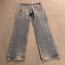 Carhartt FR Jeans Mens 36x34 Blue Denim Pants Utility Fire Flame Resistant Work