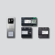 Siedle Video Türsprechanlage Set Aufputz Edelstahl Silber Bus CVSG 850-1-01