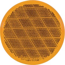 Optronics - RE21AB - REFLECTOR ROUND 3in. AMBER ADHESIVE MOUNT - (Pack of 1)