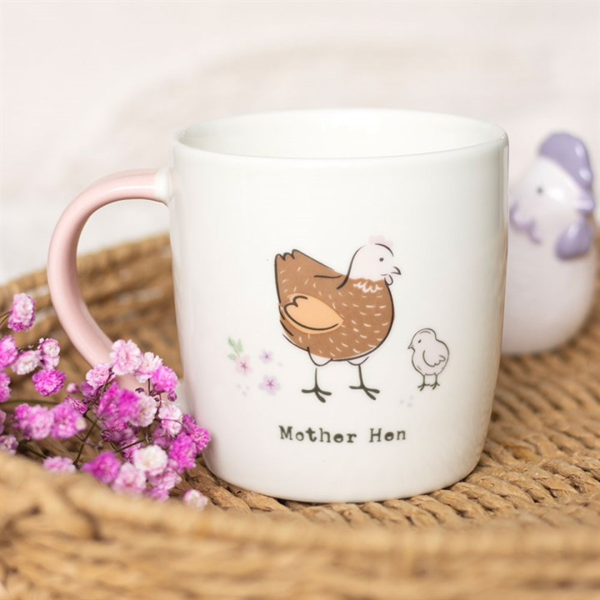 Mother Hen Farmyard Ceramic Coffee Mug. Mother's Day Mug Gift.