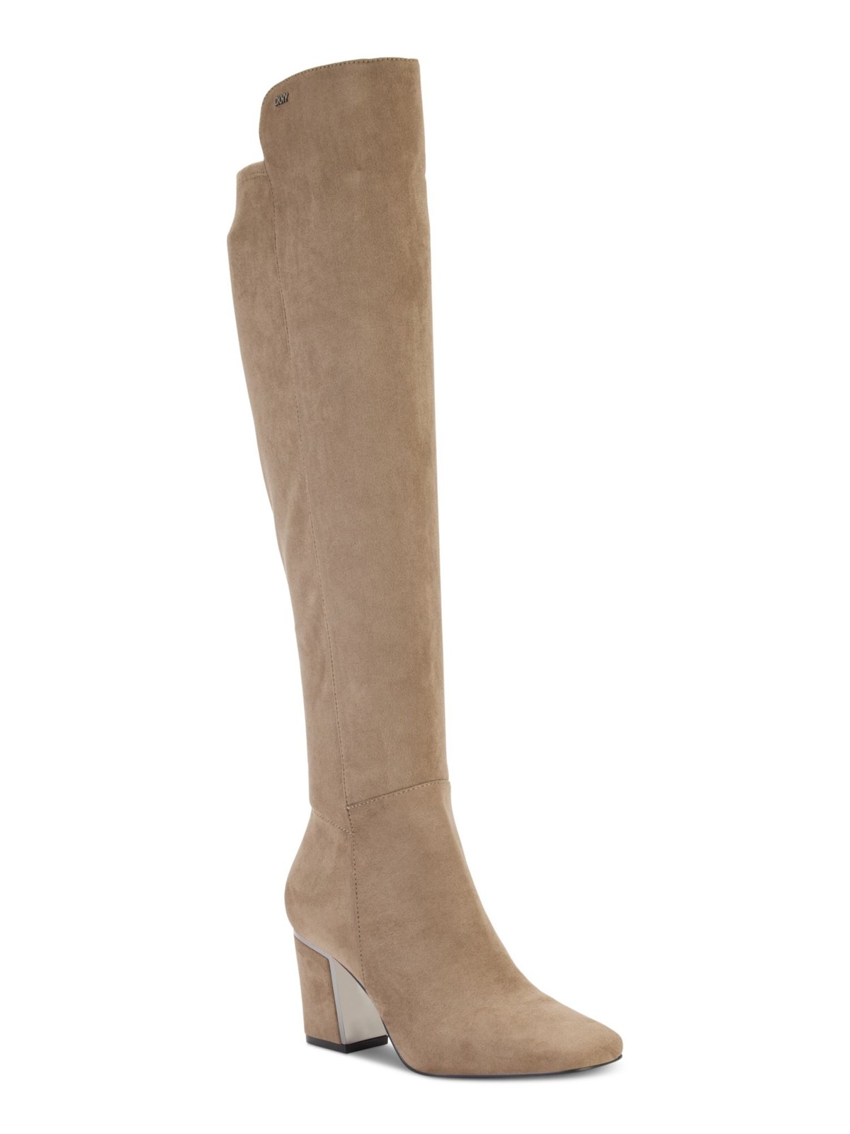 DKNY Womens Beige Cilli Square Toe Block Heel Zip-Up Dress Boots 11 M 8190₽