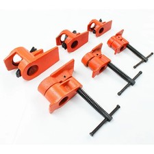 1/2" Cast Iron Pipe Wood Clamp Heavy Duty Carpenter Gluing Tool 1pc