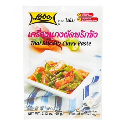 Lobo Thai Stir-Fry Curry Paste 60g Würzpaste für Thailändisches Curry