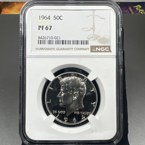 1964 Kennedy Half 50c NGC PF67