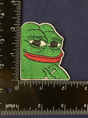 Pepe The Frog Funny Meme Symbol - NEW Embroidered Iron On Patch