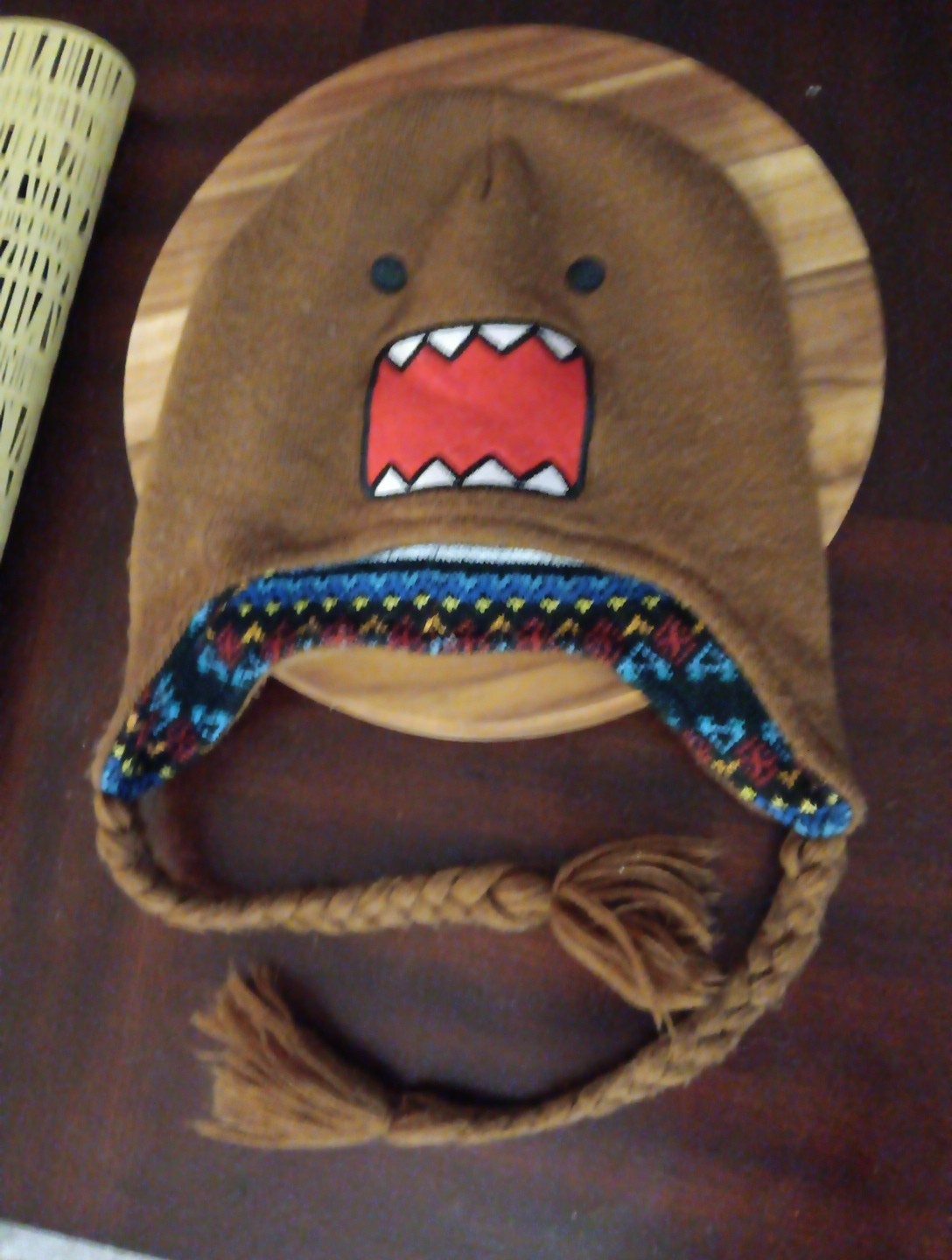 Domo Trapper Hat Reversible Aztec Pattern Rare - image 1
