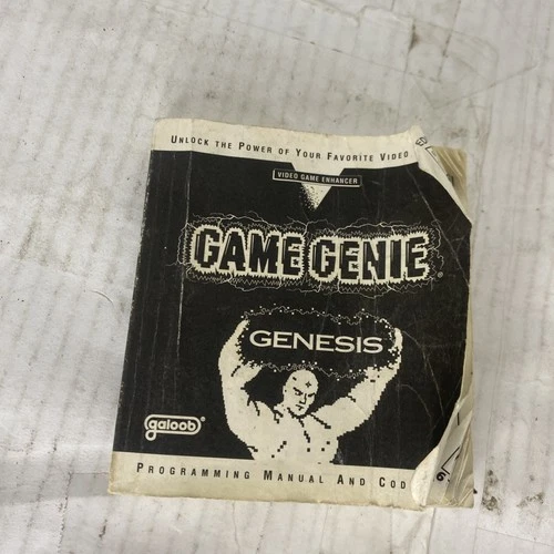 Vintage Sega Genesis Game Genie Programming Manual and Code Book ONLY