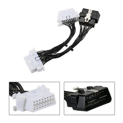 OBD2 16Pin Verlängerungskabel 1 bis 2 Splitter OBDII Stecker Stecker auf Buchse