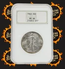 1943 Walking Liberty 50C NGC MS 66