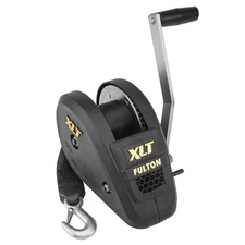 Fulton 142314 XLT Boat Trailer Winch with 20 Foot Winch Strap with Hook, 1,80...