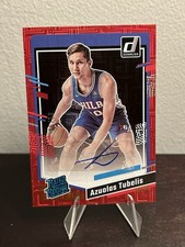 2023 Panini Donruss - Rated Rookie Choice Red /99 Azuolas Tubelis Auto (RC)
