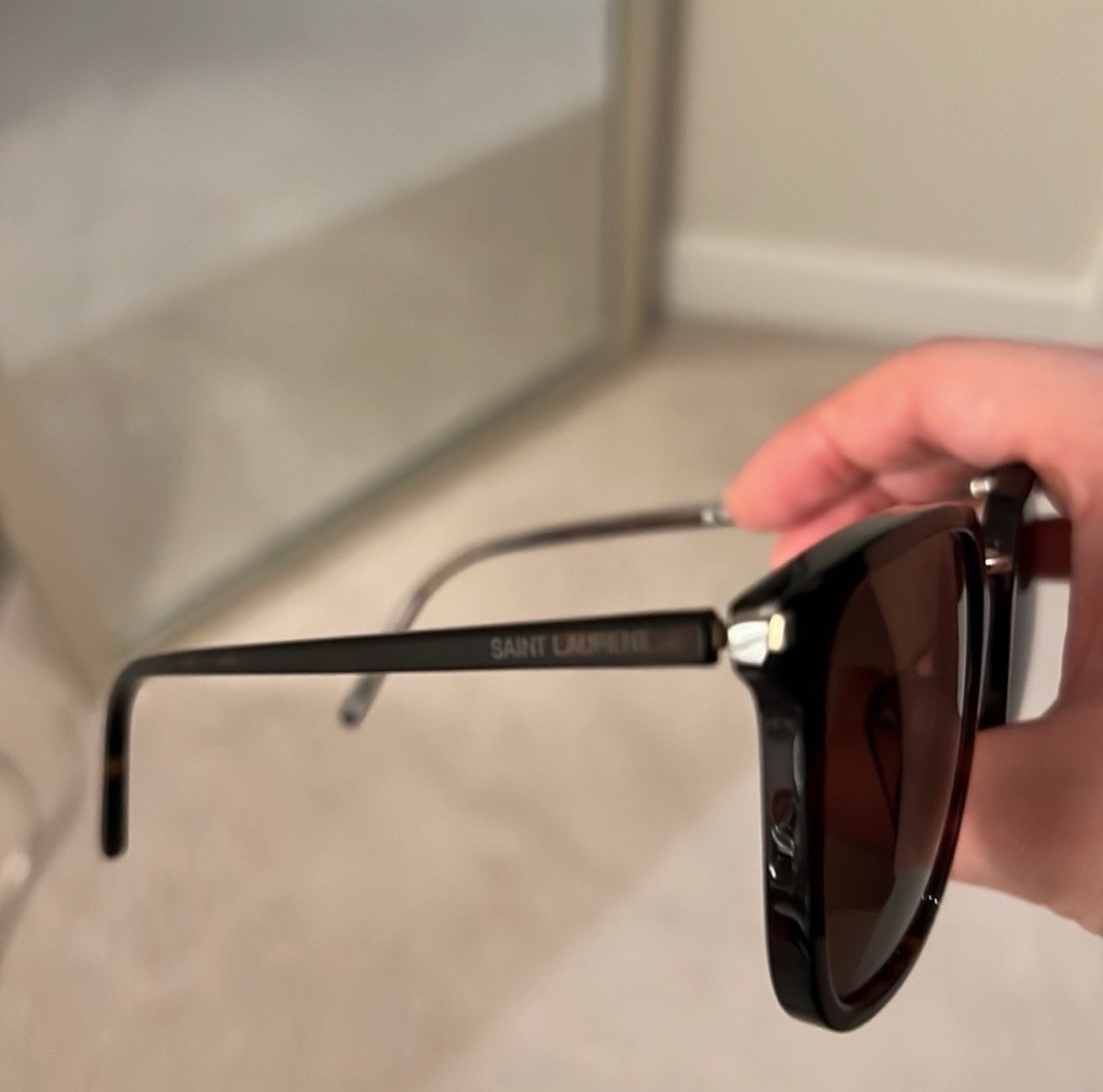 SAINT LAURENT Occhiali da sole Saint Lauren marrone scuro