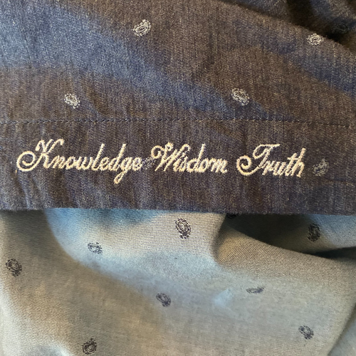 Robert Graham Men's Blue Paisley Collared Cotton Button Up Dress Shirt Size M - Picture 4 of 5