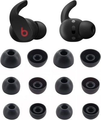 Eartips Compatible with Beats Fit Pro, S/M/L 3 Sizes 6 S/M/L, Black