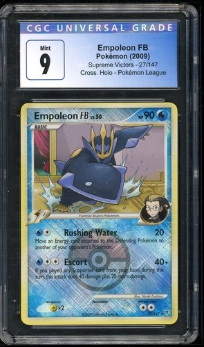 Pokémon Empoleon FB 2009 Supreme Victors 27/147 Pokémon League CGC 9