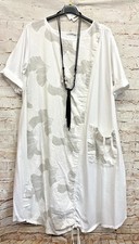 Moonshine Fashion Leinen Tunika Kleid Print L...