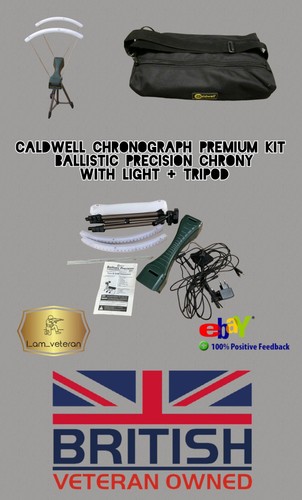 Caldwell Chronograph Premium Kit mit Licht & Stativ, Jagd, Reichweite UVP 299£.