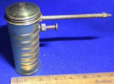 vintage ~EAGLE old Gas Station can BRASS squirt USA 66 oil can HANDY PUMP OILER~