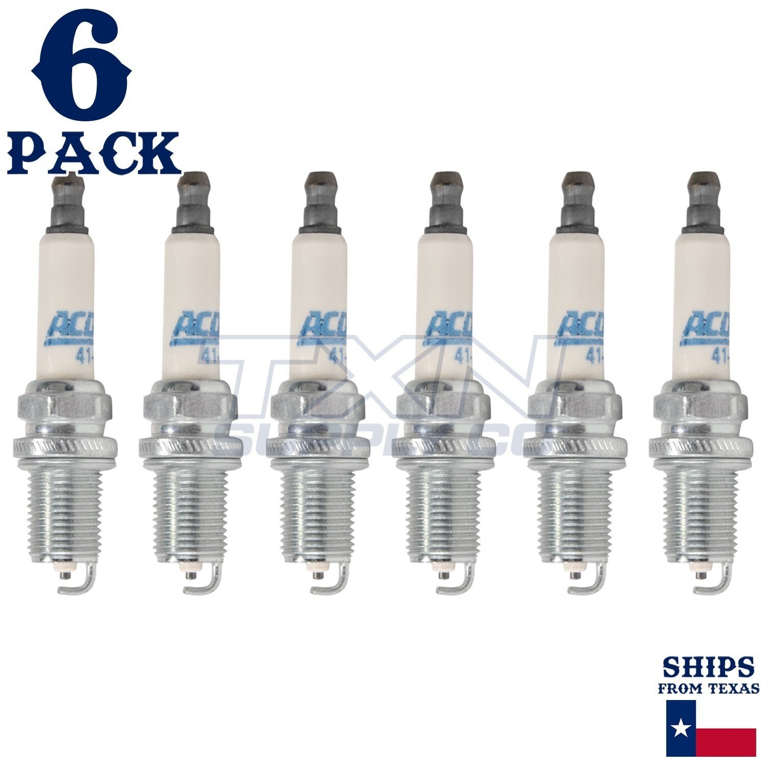 6 Pack ACDelco 41-800 Double Platinum Spark Plugs