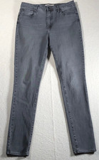 Levi's Premium 721 High Rise Skinny Women's Jeans Straight Gray Cotton 31x32