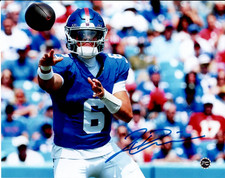 NEW YORK GIANTS JAXYN DART SIGNED/AUTOGRAPHED 8 X 10 PHOTO W/COA