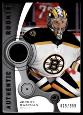 2021-22 SP Game Used '05-06 Retro Rookies Jeremy Swayman 629/999 Boston Bruins