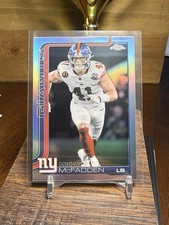 2025 Topps Chrome Micah McFadden Refractor Giants