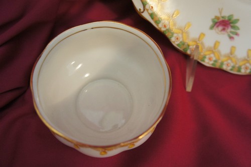 Royal Albert Bone China England Yellow Torquay Handled Plate Creamer Sugar 1935 - Picture 8 of 12
