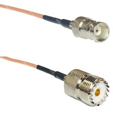 RG316 BNC FEMALE to SO239 UHF Female RF Cable Rapid-SHIP LOT