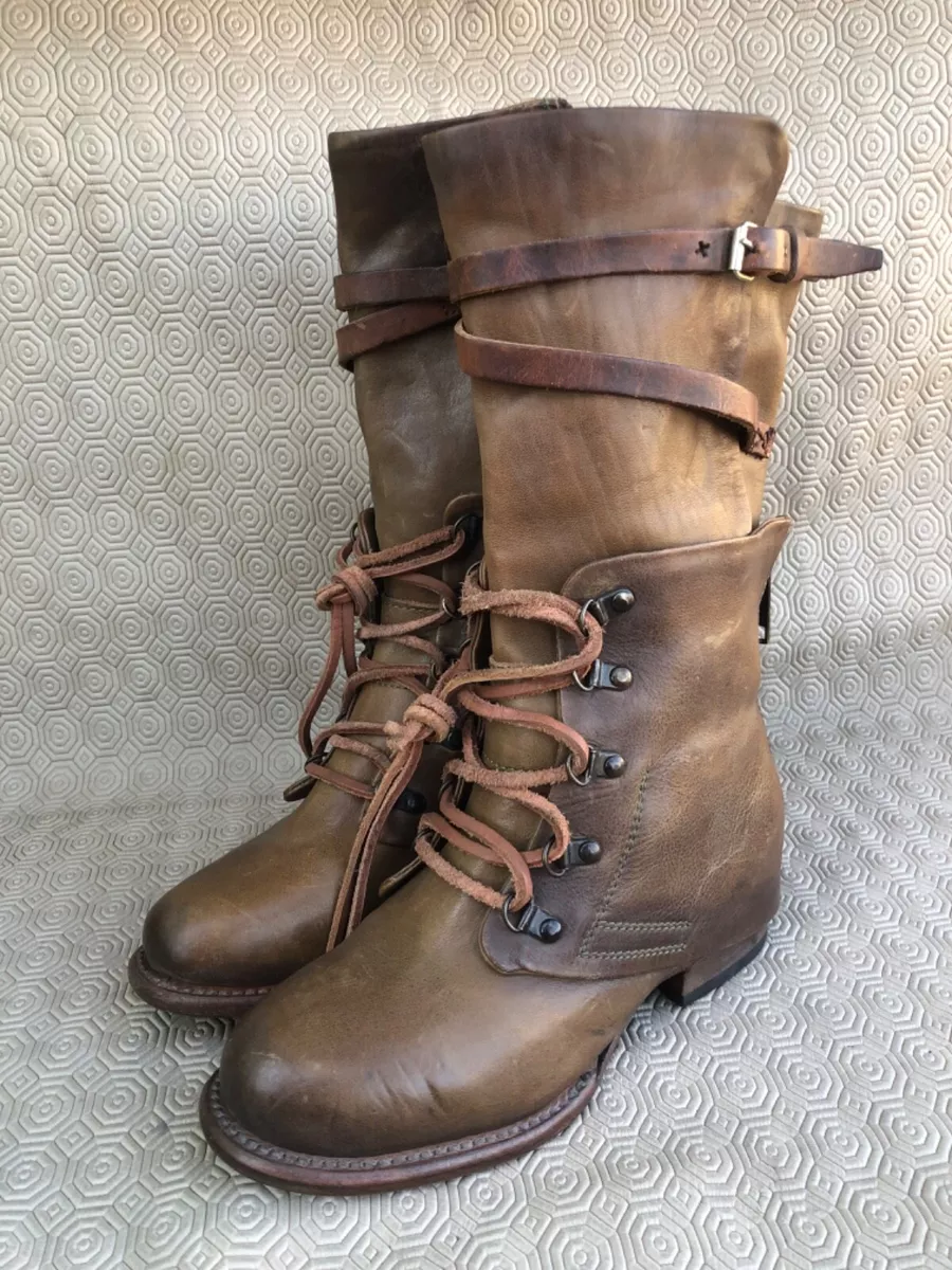 Freebird FB Ravi Brown Calfskin Leather Women s Boots Size US 5