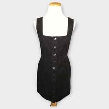 Women's Urban Outfitters Black Corduroy Dress Size 4 