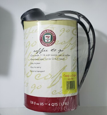 7 eleven 128 oz. Coffee to Go Carafe Refill Mug Rare Brand New Sealed B7 |  eBay