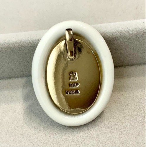 Royal Copenhagen Pendant top Pottery/silver 925 White color Without box - Picture 3 of 5