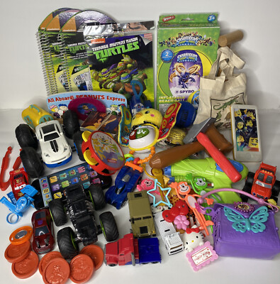 46 Pieces Toy Lot Assorted Toy Items Junk Drawer Toy Lot