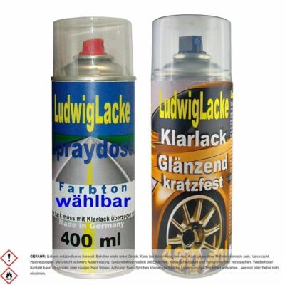 Autolackspray Set in Imperial Blue 15U für Chevrolet & Klarlack a 400ml Dose
